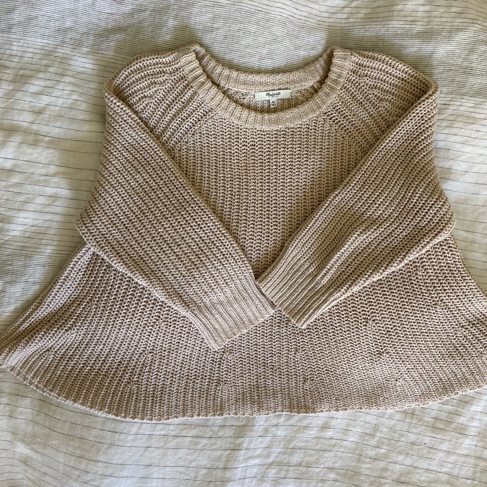 Madewell | Swing Cropped Sweater Cream M